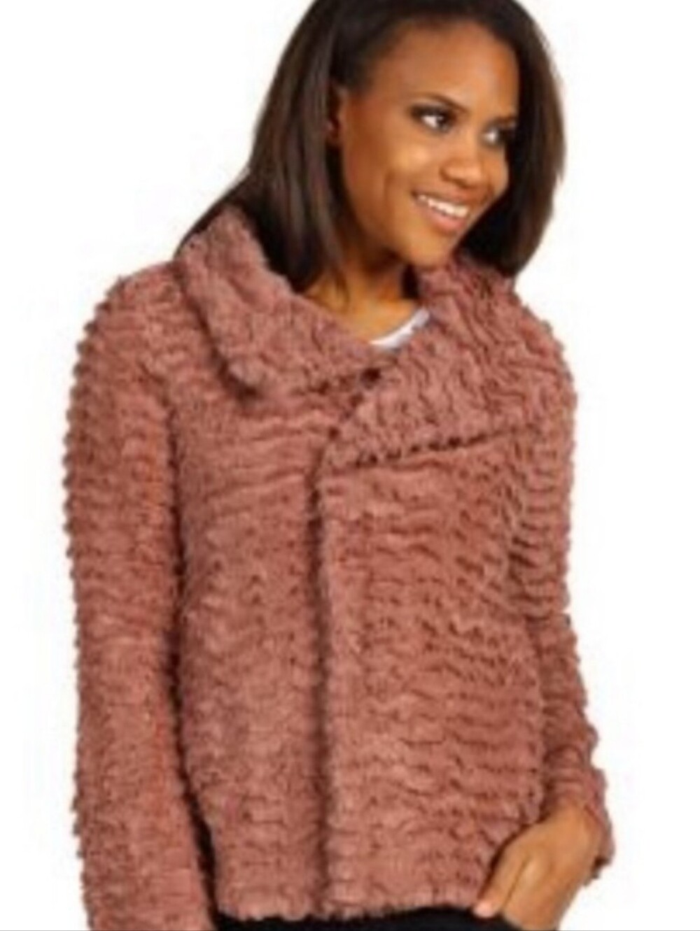 Patagonia Pelage Fleece Jacket Plush Faux Fur Sherpa Cocoa Brown Size M Women's